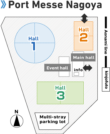 Port Messe Nagoya Map